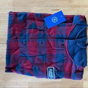 Mens Hurley Button Up Hoodie